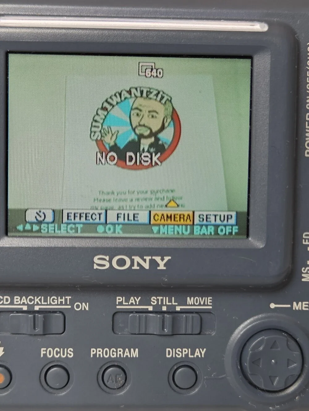 Sony mvc fd100
